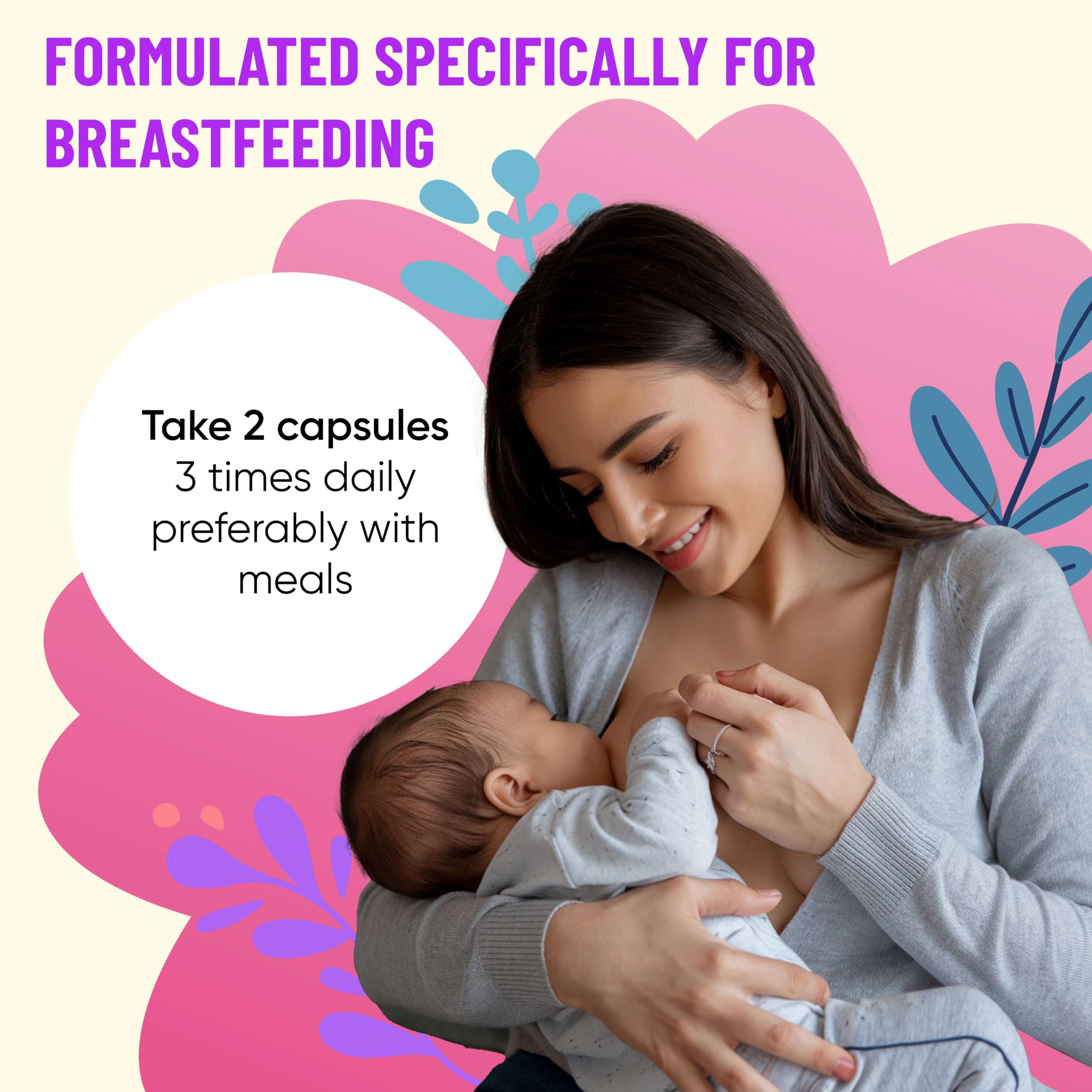 Mama's Select Organic Fenugreek Capsules – Natural Herbal Lactation Supplement to Boost Milk Supply, Vegan Digestive Health Aid, Allergen-Free & Non-GMO, USA-Made for Breastfeeding Moms