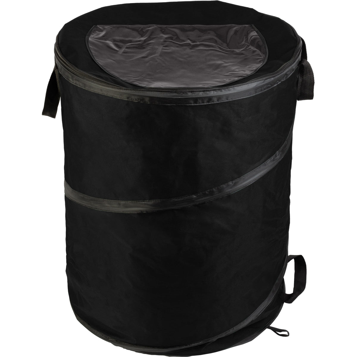 Wakeman Collapsible Trash Can - 46-Gallon Garbage Can Outdoor Bin with 3 Stakes for RV, Camping, Storage, Recycling, or Yard Was