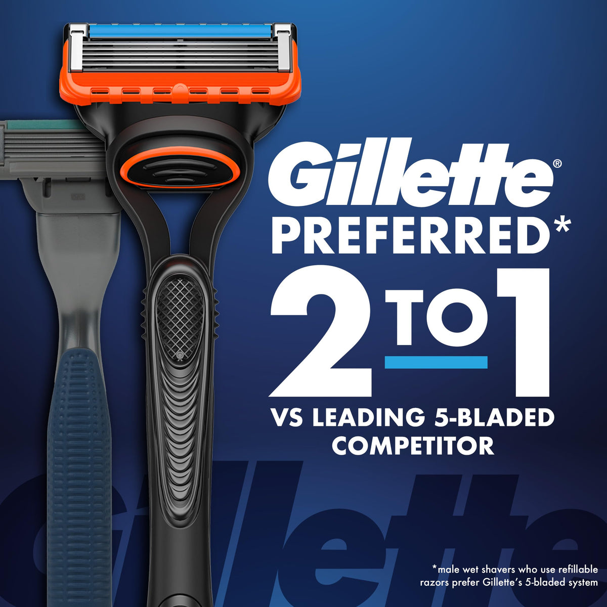 Gillette Fusion5 5-Blade Mens Razor Blade Refills, 12 Count, with Precision Trimmer