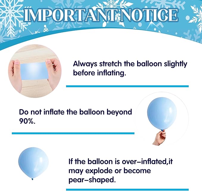 Frozen Birthday Decorations for Women,Happy Birthday Banner,Snowflake Foil Balloon,35 Blue Purple White Balloons,Photo Booth Props for Girls