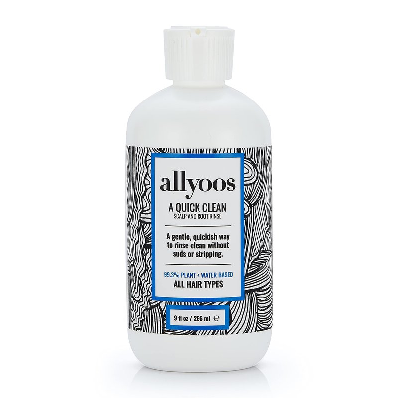 Allyoos A Quick Clean, Hair Rinse, Removes Sweat, Oil & Buildup From Scalp & Hair, No Suds, Dry Shampoo Alternative, Balances Scalp, Sulfate-Free
