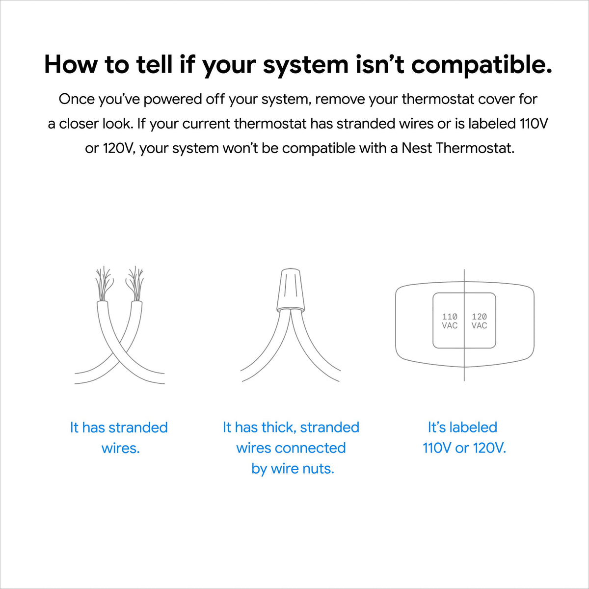Google Nest Thermostat - Smart Thermostat for Home - Programmable Wifi Thermostat - Fog