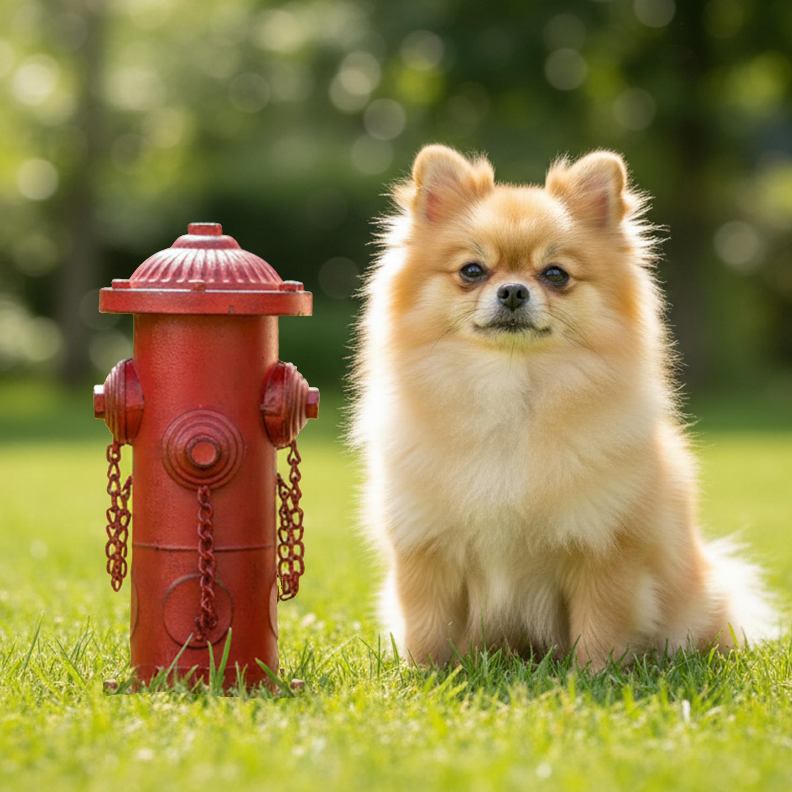 YiLifebes 9" H Small Dog Fire Hydrant Pee Post, Fire Hydrant for Home Decor