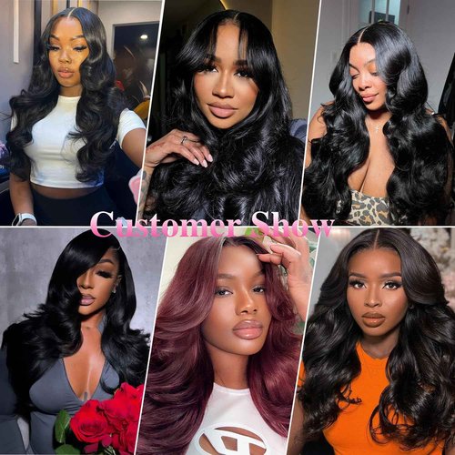 13x4 HD Lace Frontal Closure Body Wave HD Lace Frontal With Baby Hair 100% Unprocessed Brazilian Virgin Human Hair 150% Density Natural Black Color 22 Inch