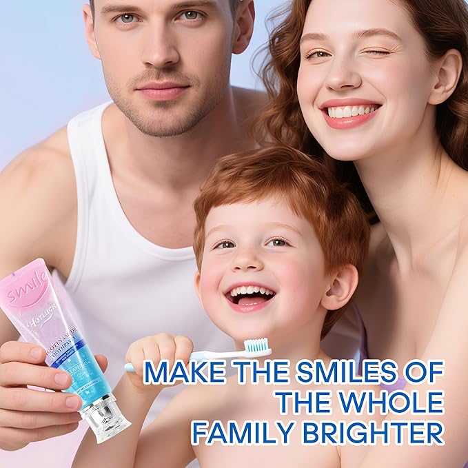 Hotluck Niacinamide Whitening Toothpaste - Brightening, Stain Removal, Freshening Breath - Deep Gentle Cleaning Tooth Paste, Boosting Gum Health, Mint & Peach 3.53oz (Pack of 4)