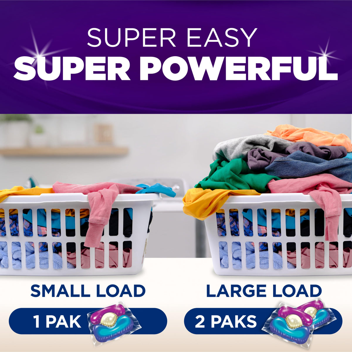 Arm & Hammer Plus OxiClean With Odor Blasters Laundry Detergent 5-IN-1 Power Paks, 42CT (Packaging may vary)