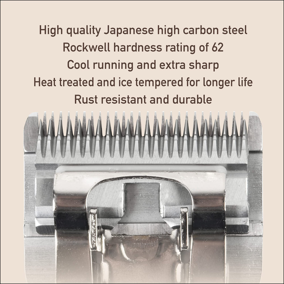 FURZONE Detachable Blade - Size 15 Blade 3/64", Made of Extra Durable Japanese Steel, Compatible with Most Andis, Oster, Wahl A5 Clippers