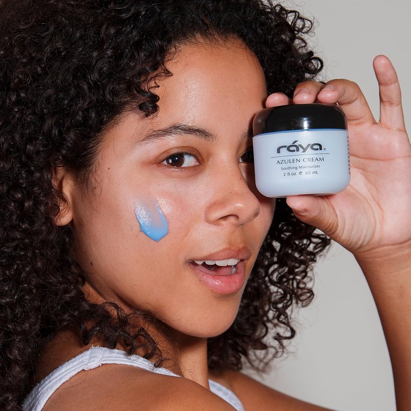 Raya Azulen Cream (301) | Moisturizing Day and Night Face Cream for Combination and Sensitive Skin | Refines, Tones, and Tightens | Made with Soothing Azulene
