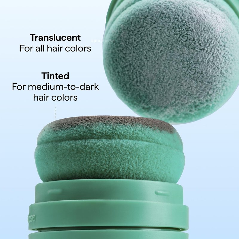 Briogeo Style + Treat Tinted Dry Shampoo Puff | Non-Aerosol & Talc-Free Root Touch-Up & Oil Absorption | Volumizing Powder| Vegan & Cruelty-Free | 0.5 oz