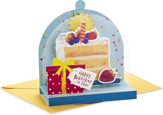 Hallmark Paper Wonder Displayable Pop Up Birthday Card (Birthday Cake)