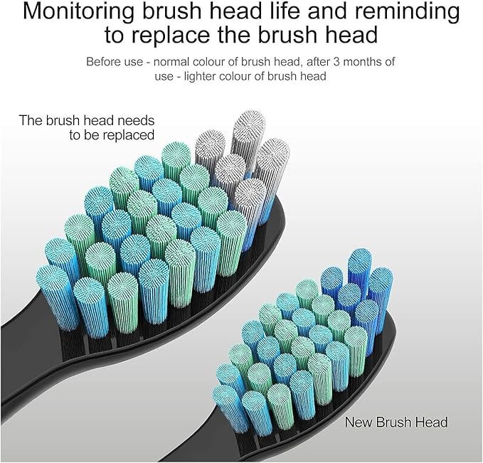 Replaceable Brush Heads Bristle Refill ，Compatibility for Seago/Fairywill Electric Toothbrush FW/SG 507/508/515/551/917/959(Red 5)