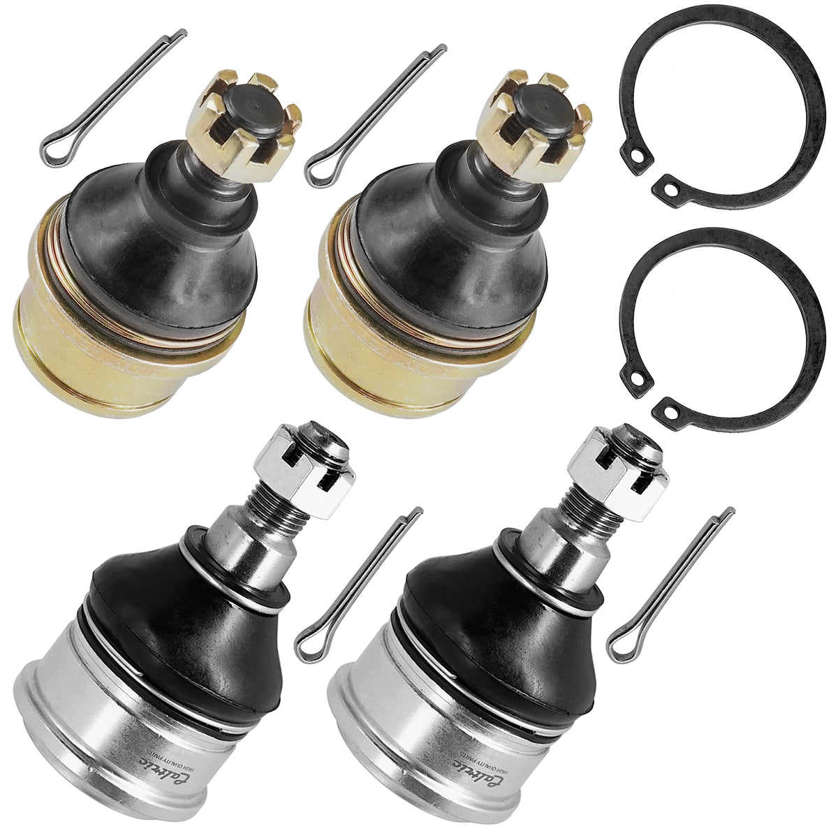Caltric Front Upper and Lower Ball Joints Compatible with Honda Pioneer 500 SXS500M 2015-2022 / Pioneer 500 SXS500M2 2015-2016