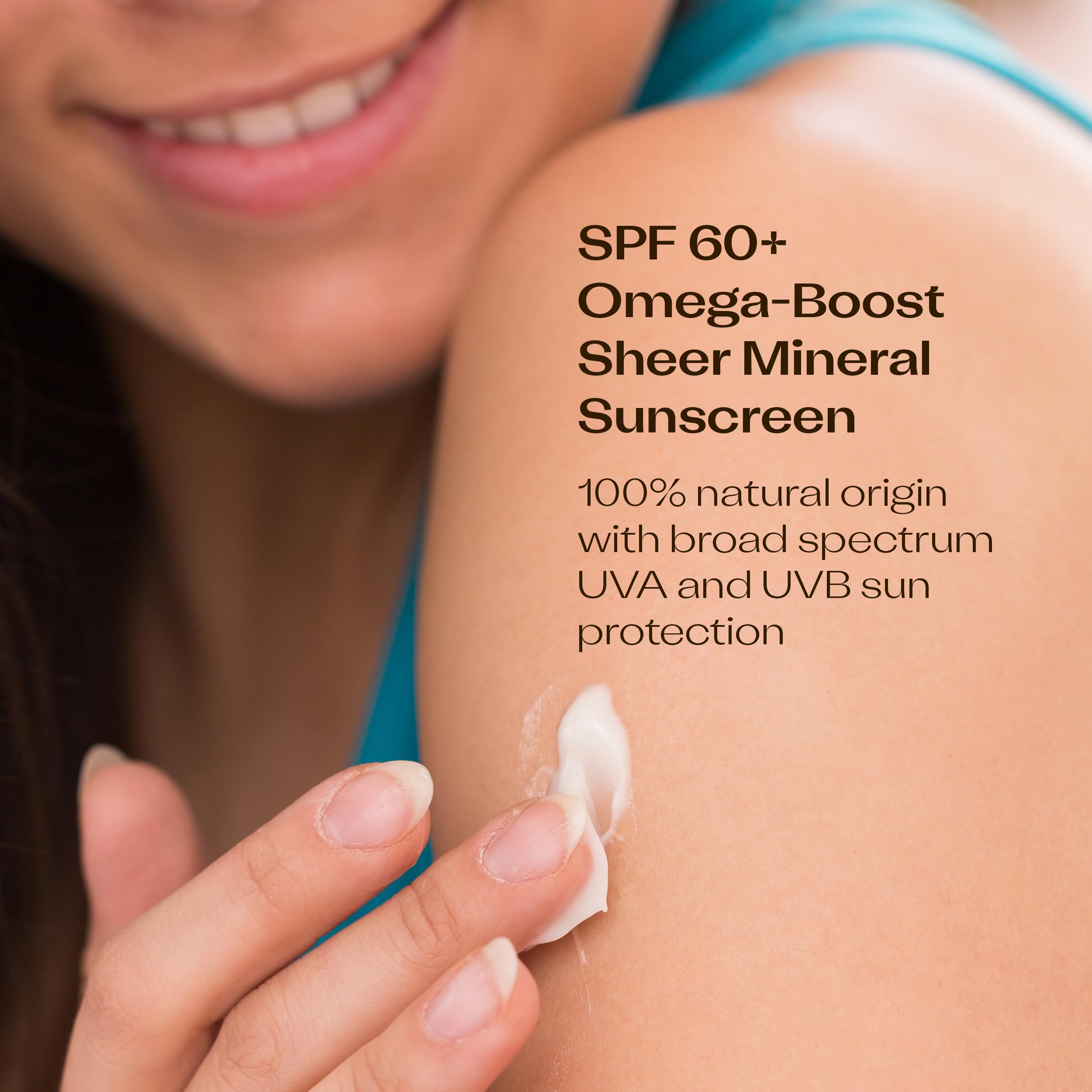 Trilogy SPF 60+ Omega-Boost Sunscreen, Broad Spectrum Zinc Oxide, 2.5 Fl Oz