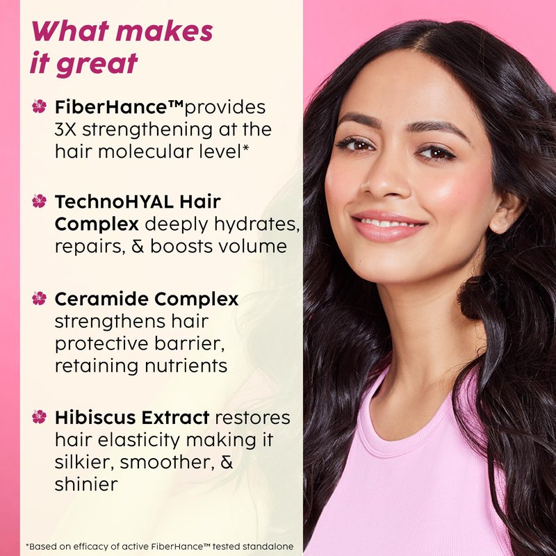 PLIX - THE PLANT FIX Hibiscus Bond Repair Advanced Conditioner | Repairs Hair Molecular Structure & Reduces Breakage with FiberHance™ & TechnoHYAL Hair Complex | 175ml