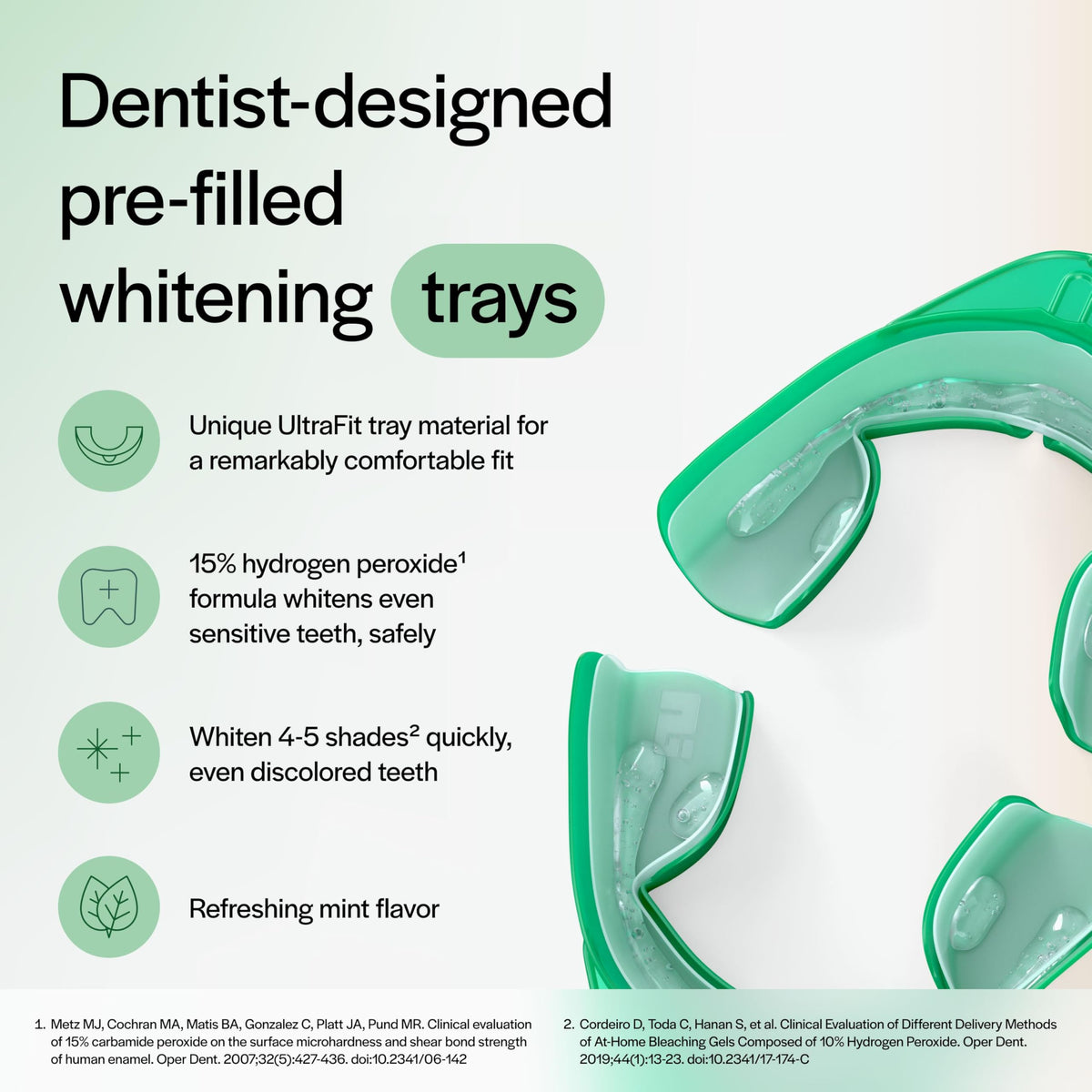 Opalescence GO 15 Whitening Bundle - (7 Treatments) Hydrogen Peroxide Prefilled Teeth Whitening Trays and Travel Original Whitening Toothpaste 1 Oz - Mint Flavor - 6238-1