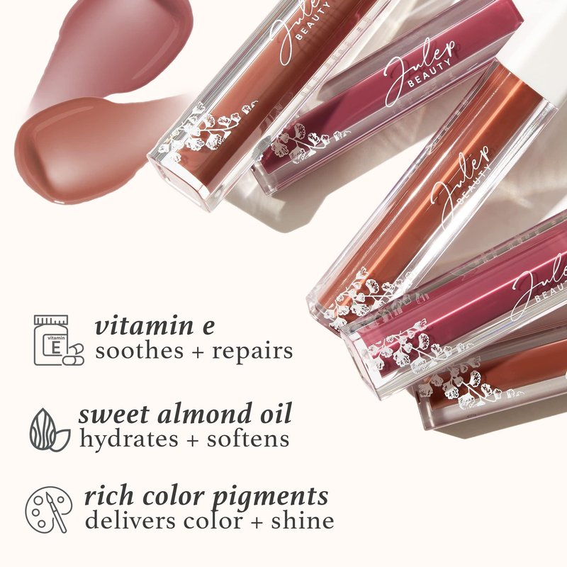 Julep So Plush Hydrating Lip Gloss – High-Shine, Non-Sticky Lip Color - Vitamin E for Soothing & Repair – Cruelty-Free, Moisturizing Gloss – Girl Crush