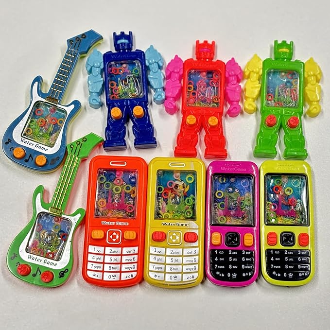 36Pcs Handheld Water Game Mixed Design,Colorful Water Ring Toss Handheld Toys,Party Favors,Pocket Games for Kids,Goodie Bags Stuffers, School Classroom Rewards，Birthday Return Gifts,Bulk Toys Prizes