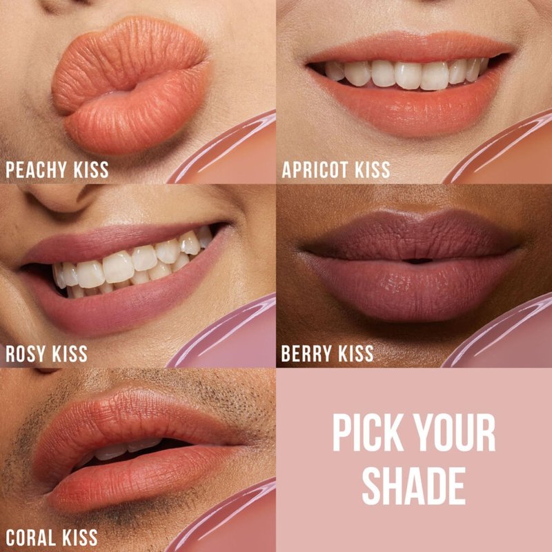 HUDA BEAUTY Lip Blush Cream Lip & Cheek Stain Berry Kiss