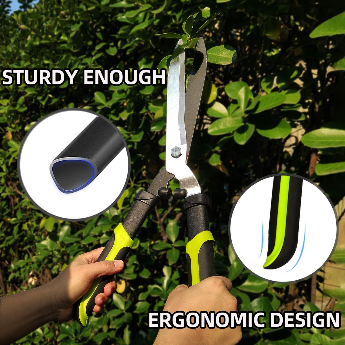 YRTSH Loppers Hedge Clippers & Pruners Combo Set 3-Piece Hedge Shears