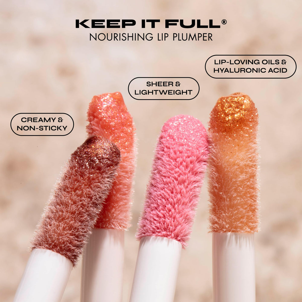 Milani Lip Gloss, Keep It Full Nourishing Lip Plumper with Hyaluronic Acid & Peptides for Soft, Fuller-Looking Lips (0.13 Fl. Oz.)