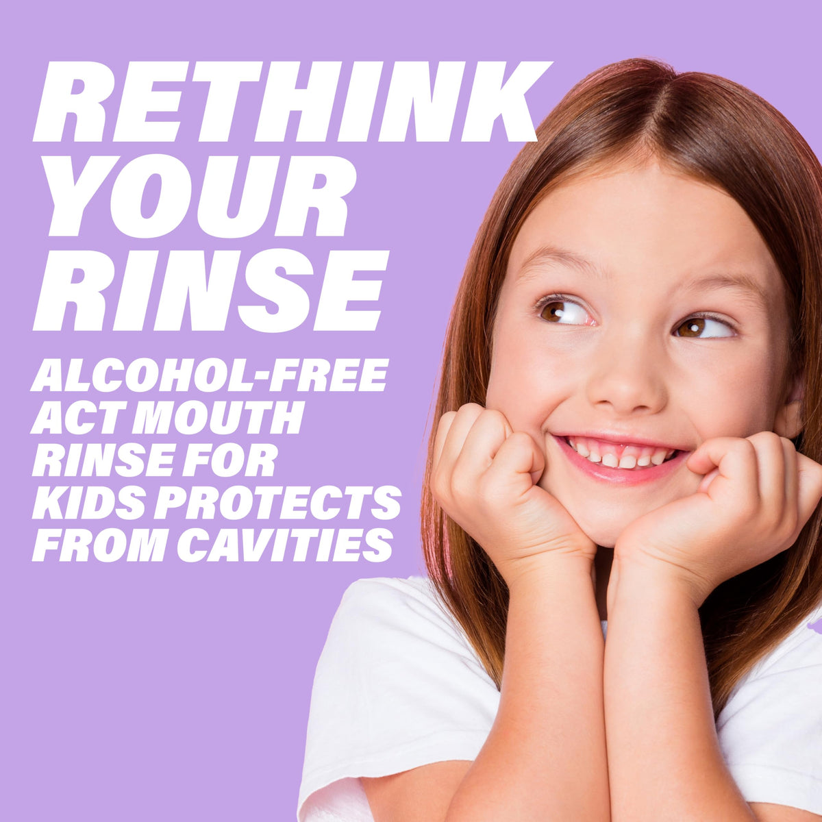 ACT Kids Anticavity Fluoride Rinse Groovy Grape 16.9 fl. oz. Accurate Dosing Cup, Alcohol Free