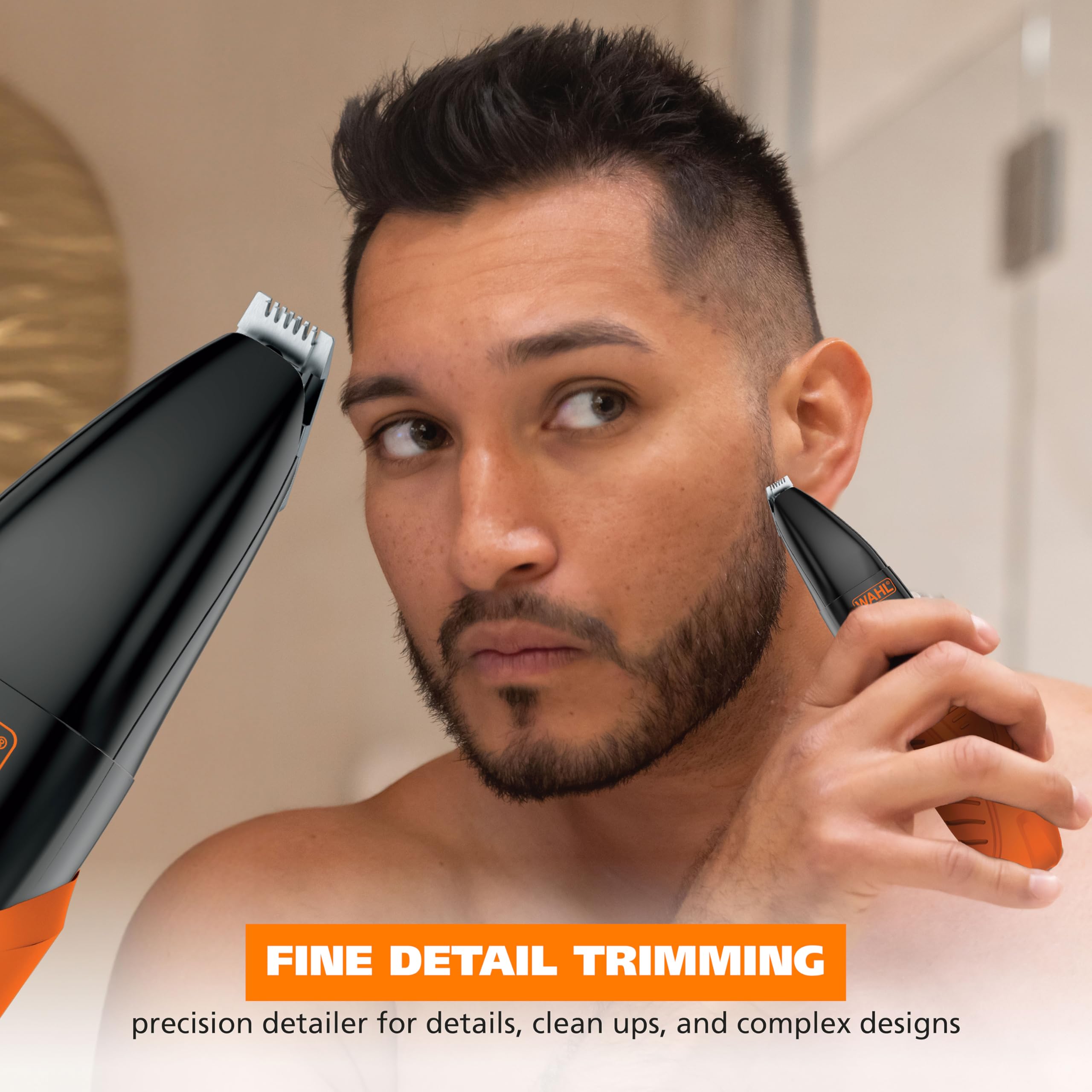 Wahl Trim Ninja All in One Hybrid Electric Razor and Beard Trimmer for Men – All Body Electric Shaver, Hair Trimmer, Precision Detail Trimmer, Ear & Nose Hair Trimmer for Men – Model 3030115