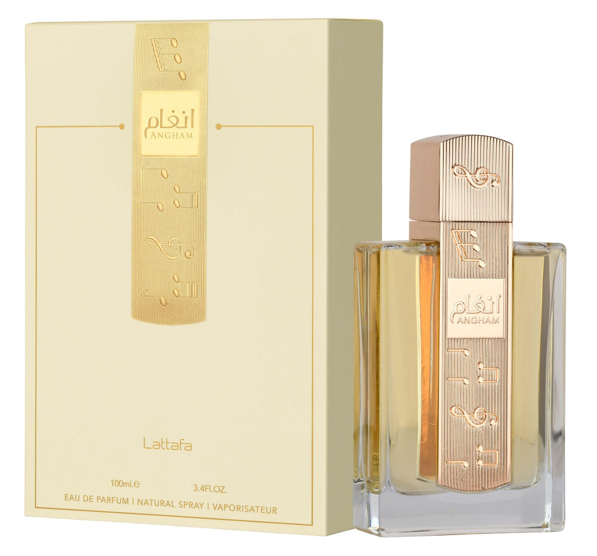 Lattafa Angham - Citrus, Lavender, Musk, Amber, Vanilla - Eau de Parfum Long-Lasting Fragrance for Unisex, 3.40 Ounce / 100 ml