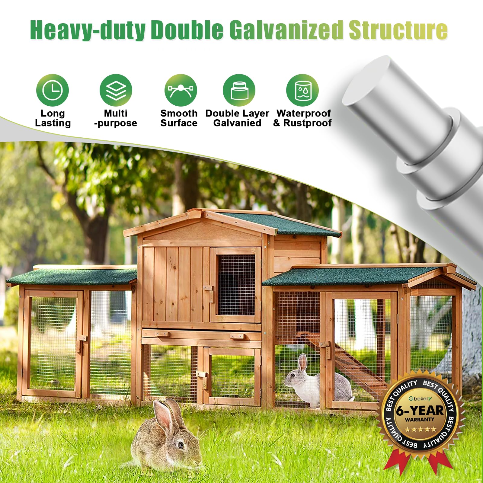 Gbekery Hardware Cloth 1/2 inch 16in x 25ft 19 Gauge, Hot-dip Galvanized After Welding Chicken Wire Mesh Roll Garden Plant Welded Metal Wire Fencing Roll, Rabbit Cages Snake Fence