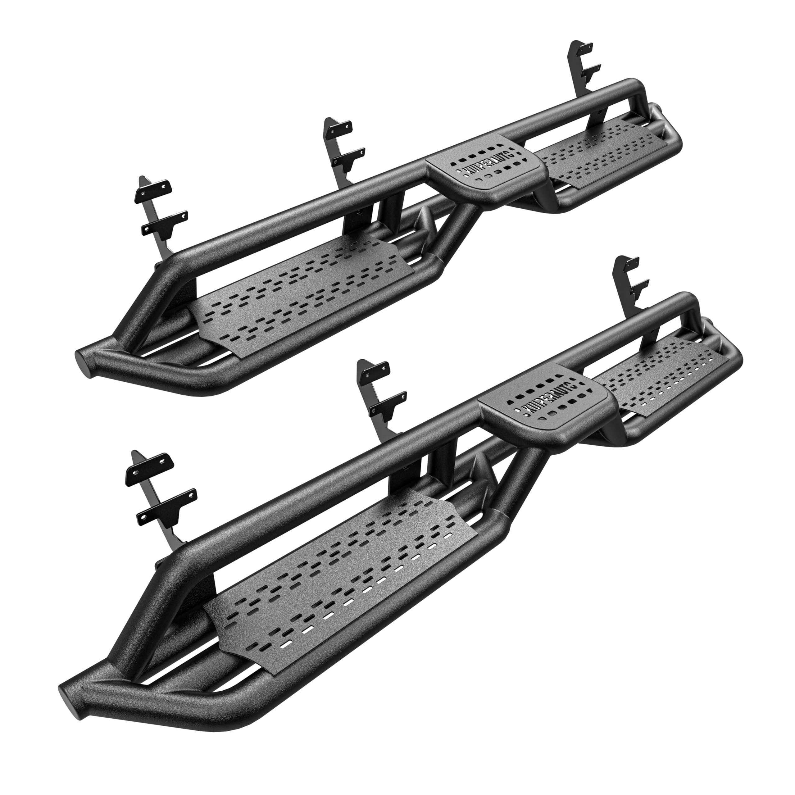 KUIPERAUTO 6 Running Boards Side Steps Compatible for 2015-2022 Ford F150, Compatible for 2017-2022 Ford F250 Super Duty SuperCr