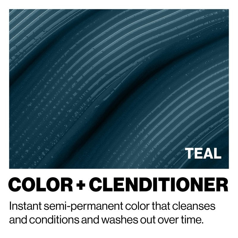 Keracolor Clenditioner TEAL Hair Dye - Semi Permanent Hair Color Depositing Conditioner, Cruelty-free, 12 Fl. Oz.