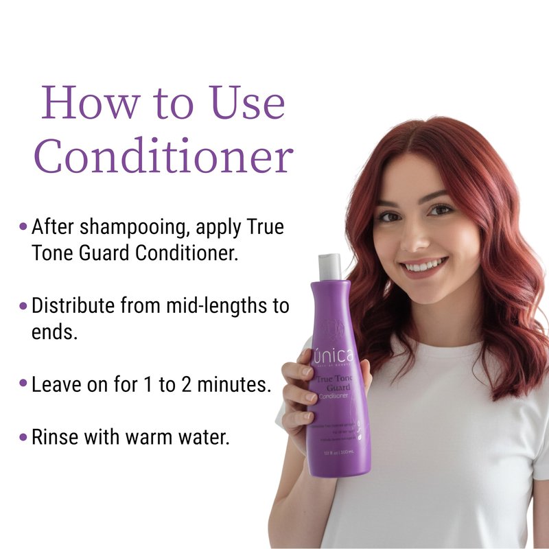 UNICA Work of Beauty True Tone Guard Color Conditioner – Keratin, Argan Oil & Shea Butter for Color-Treated Hair – Moisturizes, Repairs & Protects with Artichoke Extract – 10 oz