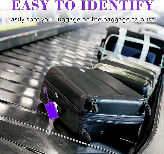 30 Pack Luggage Tags for Suitcases, Airplane Travel Essentials for Flying, International Travel Must Haves, and Luggage Accessories by Sodsay