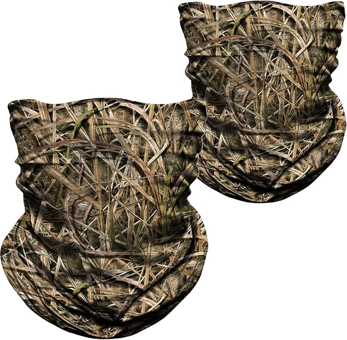WTACTFUL 2-Pack Camouflage Face Mask Bandana for Men Women - Breathable, Seamless, Moisture Wicking & Versatile