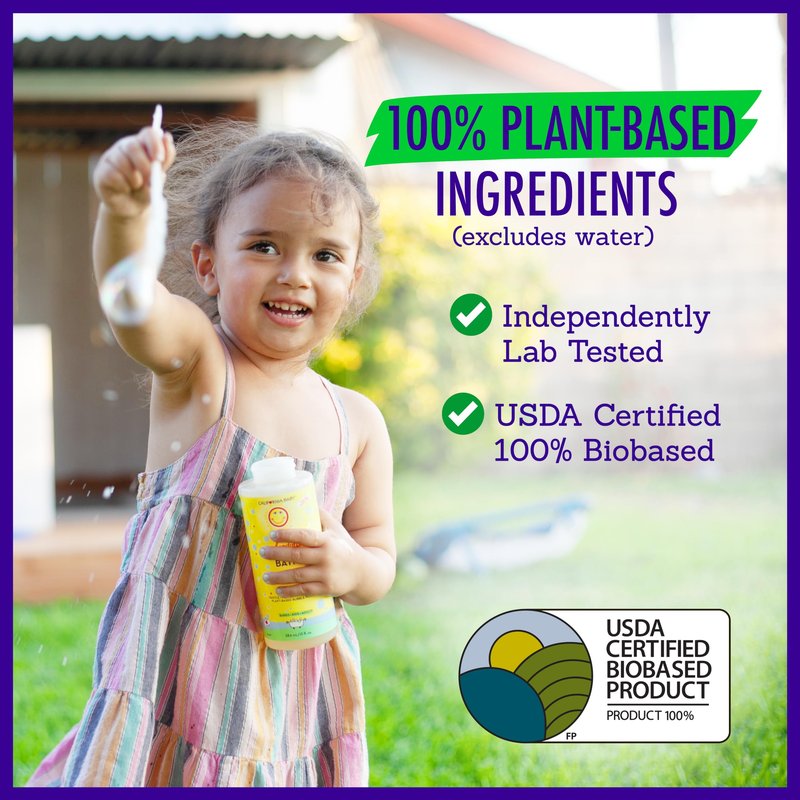 California Baby Calendula Bubble Bath | 100% Plant-Based Kids Bubble Bath | Soothing Lavender Baby Bubble Bath | Free Bubble Wand | 384 mL / 13oz