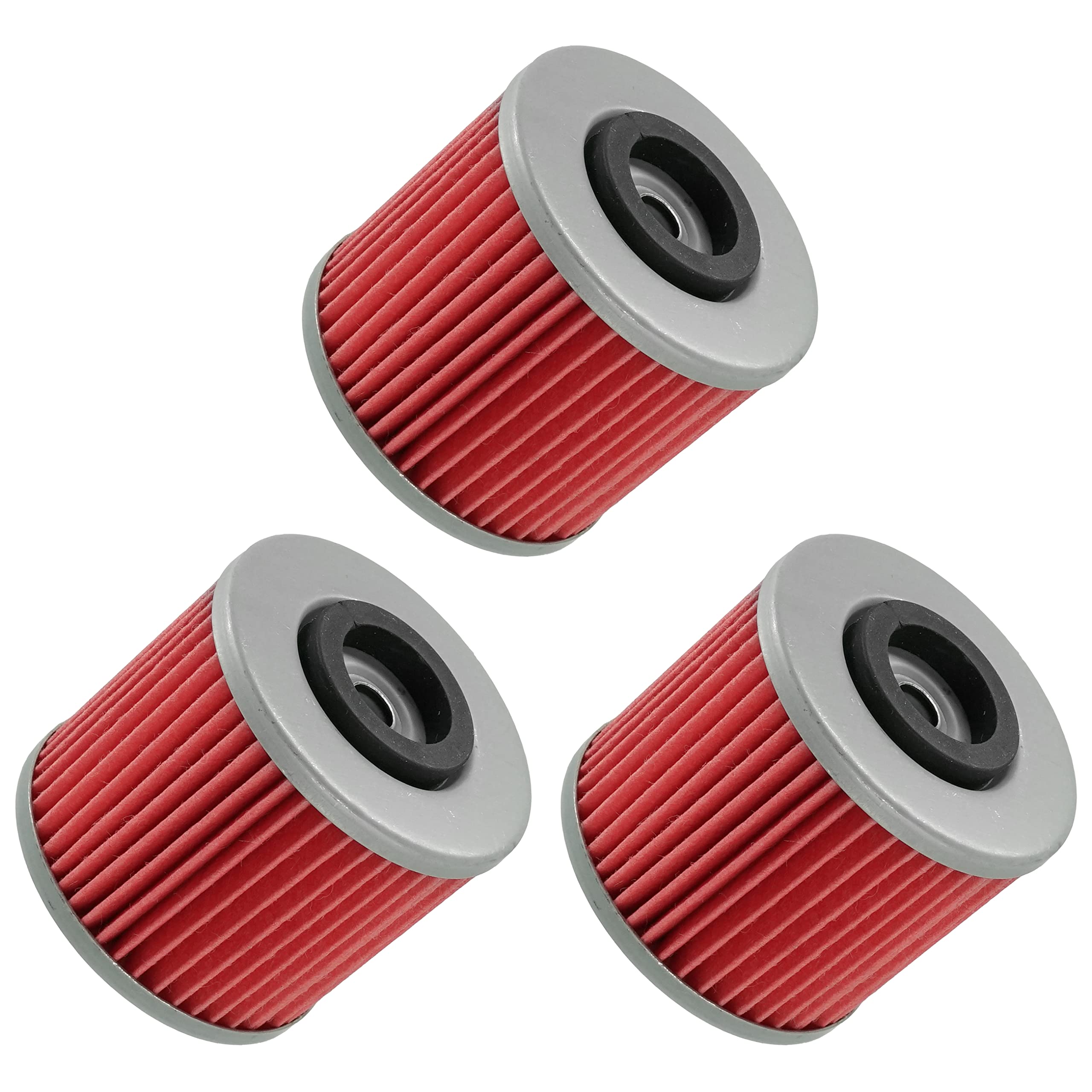 Caltric 3 Pack Oil Filter Compatible with Yamaha Yfm600 Yfm-600 Grizzly 600 1998-2001