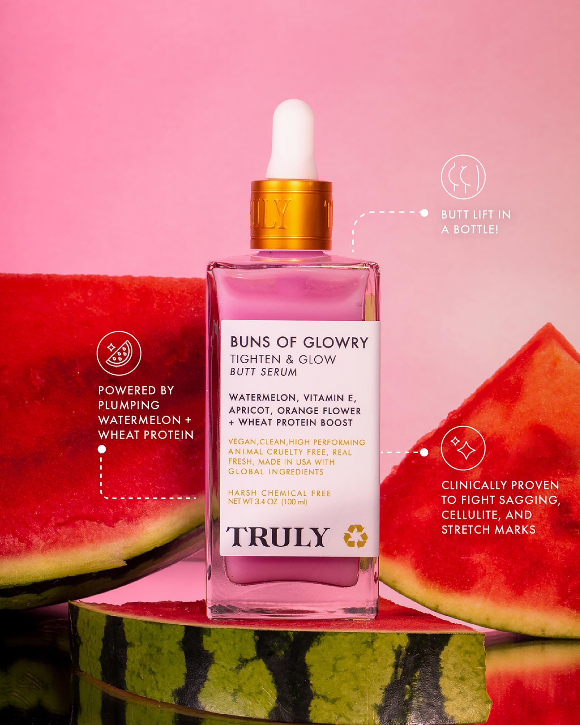 Truly Beauty Buns Of Glowry Tightening Body Serum | Firming Cellulite Serum