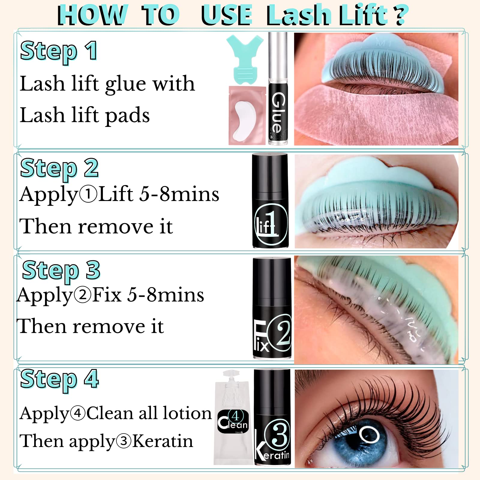 Eyebrow Lamination Kit,Eyebrow Lift Eyelash perm Kit Lasting 8 Weeks With Brush Set for Eyebrows Fuller Voluminous Professional & DIY Home Use (Brow & Lash lift kit)