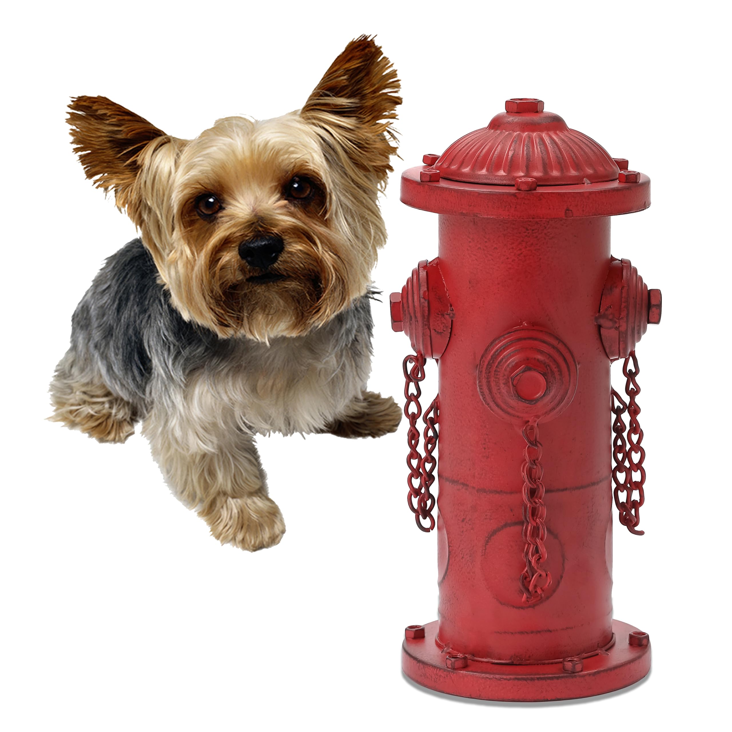 YiLifebes 9" H Small Dog Fire Hydrant Pee Post, Fire Hydrant for Home Decor