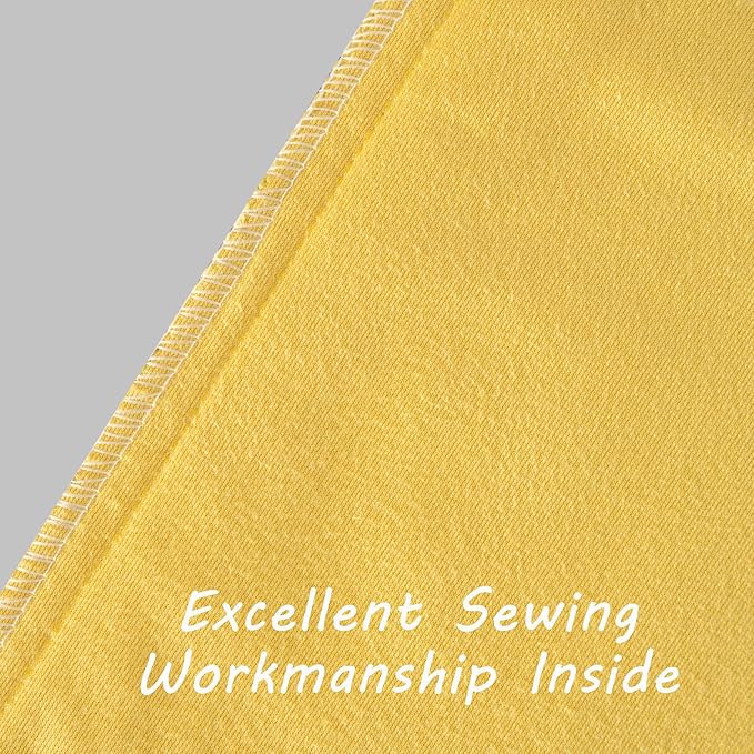 FUTEI Lemon Yellow Velvet Decorative Throw Pillow Covers 20x20 Set of 2,Soft Cozy Edge with Tassels Cushion Case,Boho Modern Home Decor for Couch Bed Living Room