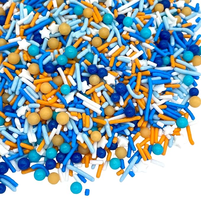 Manvscakes | Sprinkles | 4 oz | Cake sprinkles | Cupcake sprinkles | Baking | Sprinkle mix | Edible sprinkle (Baby blue)