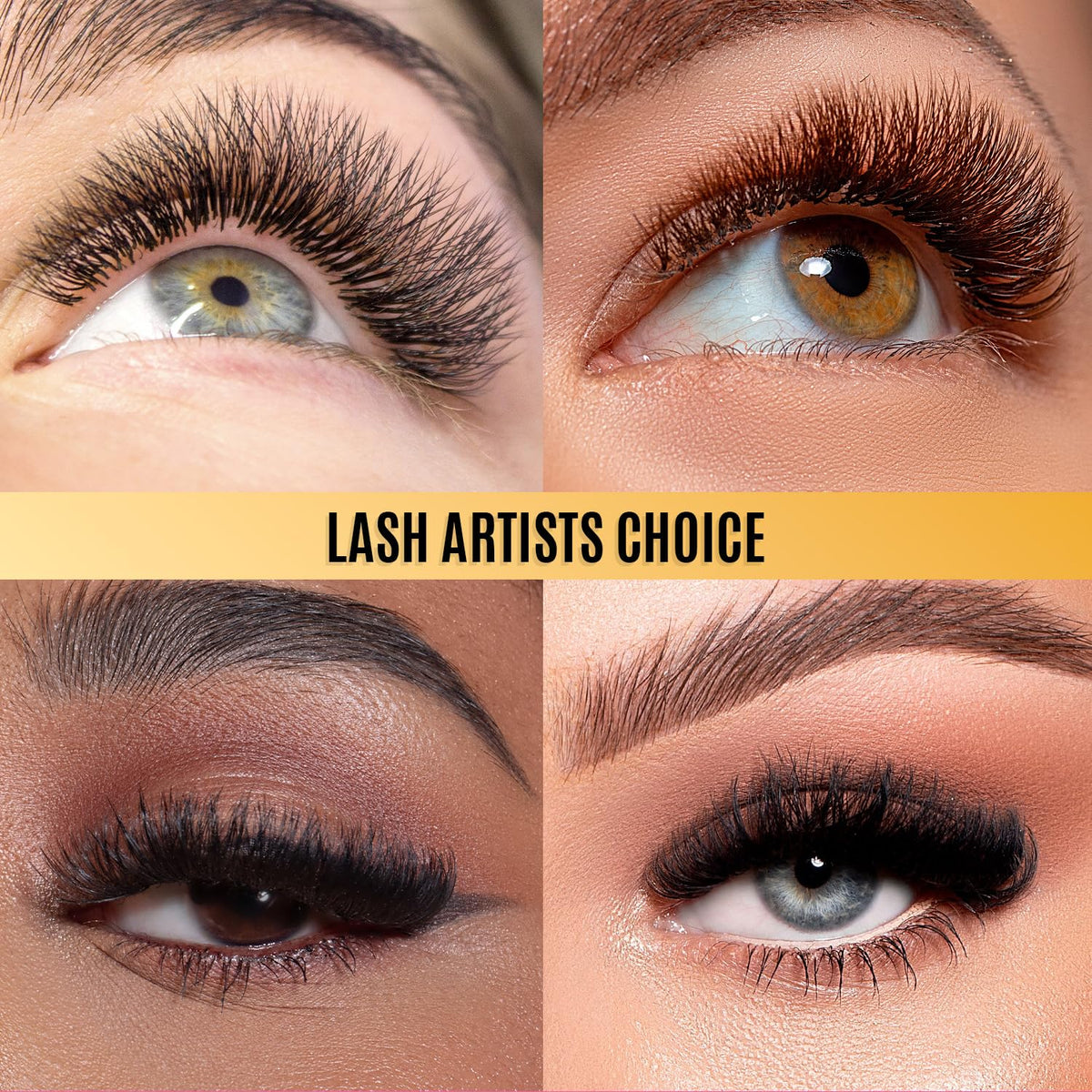 Easy Fan Lash Extensions by STACY LASH | J Curl Eye Lashes | Easy Fanning Lashes 3D 4D 5D 6D 7D 10D | Volume Set | 16-Rows Lash Tray | Eyelash Extension Supplies for Lash Tech |J-0.03-MIX 8-12