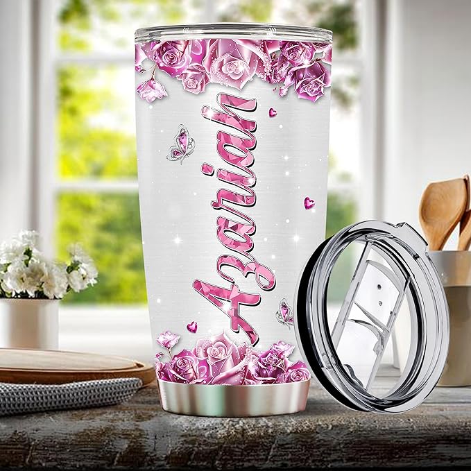 Personalized Pharmacist Gifts For Women Pharmacy Mug Coffee Tumbler Cup For Wife Daughter Mom Christmas Birthday Mother's Day Valentine 20oz Insulated Stainless Steel Water Bottle With Lid