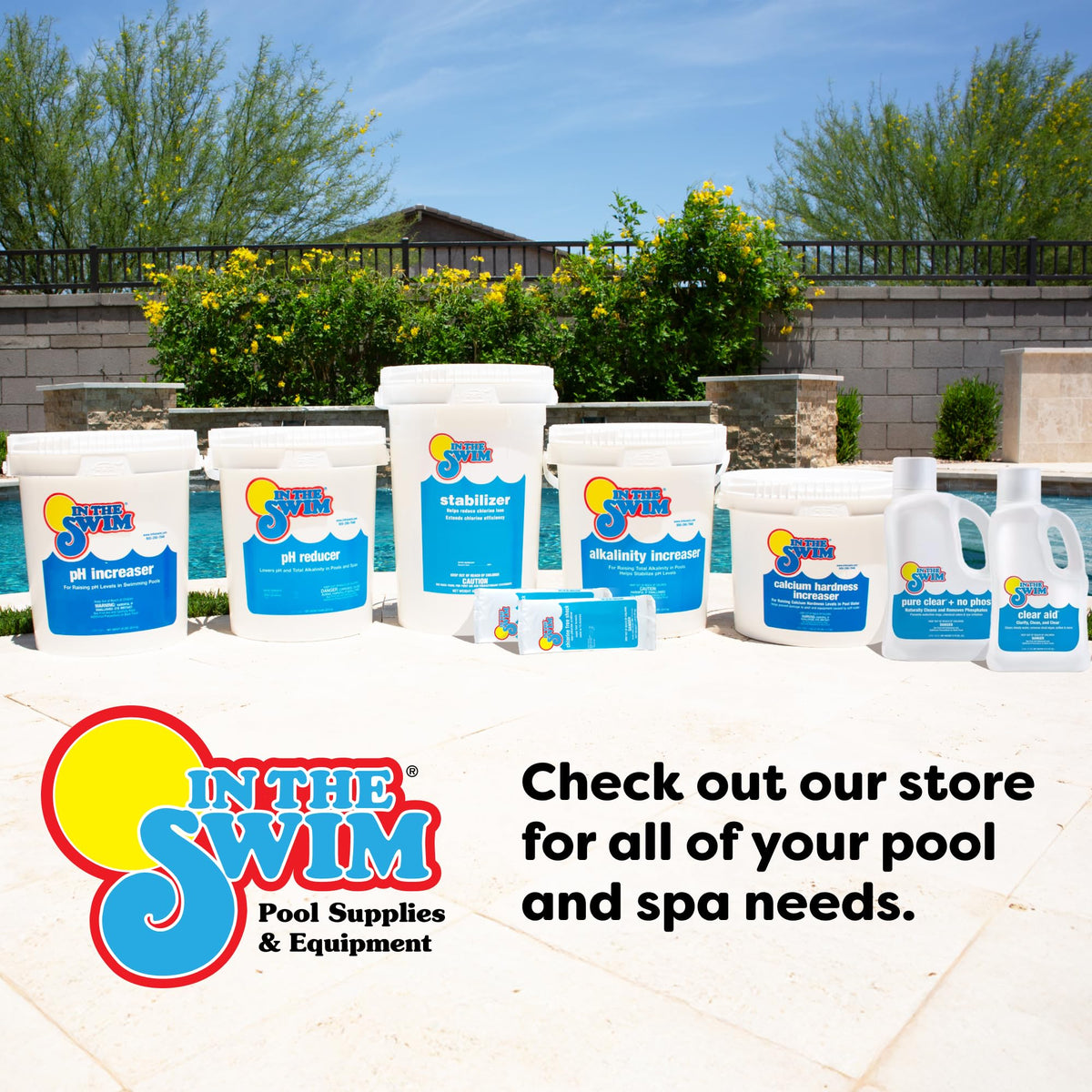 In The Swim Pool Stabilizer – 100% Cyanuric Acid for Chlorine Protection and Efficiency - 10 Pound