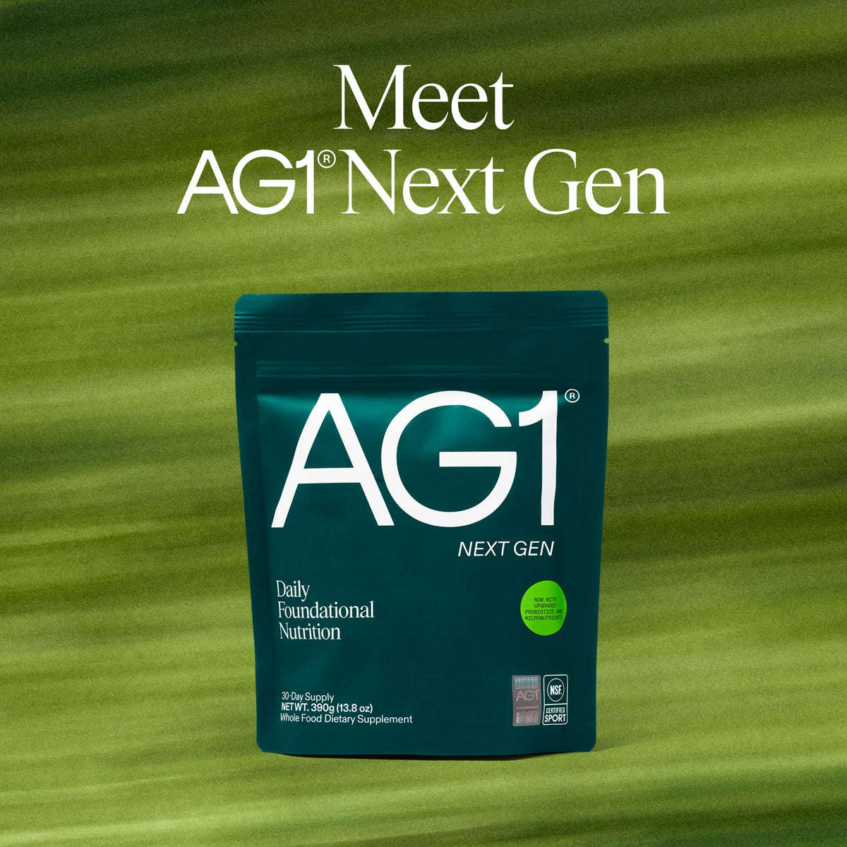 AG1 Next Gen Greens Powder Superfood, Multivitamin & Probiotic, Family Kit