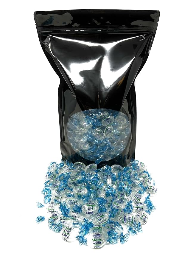 Crystal Clear Mints - 3 lbs - Clear Refreshing and Elegant After Dinner Mint Hard Candies - Bulk American Vintage Candy Assortment - Individually Wrapped, 48 oz.