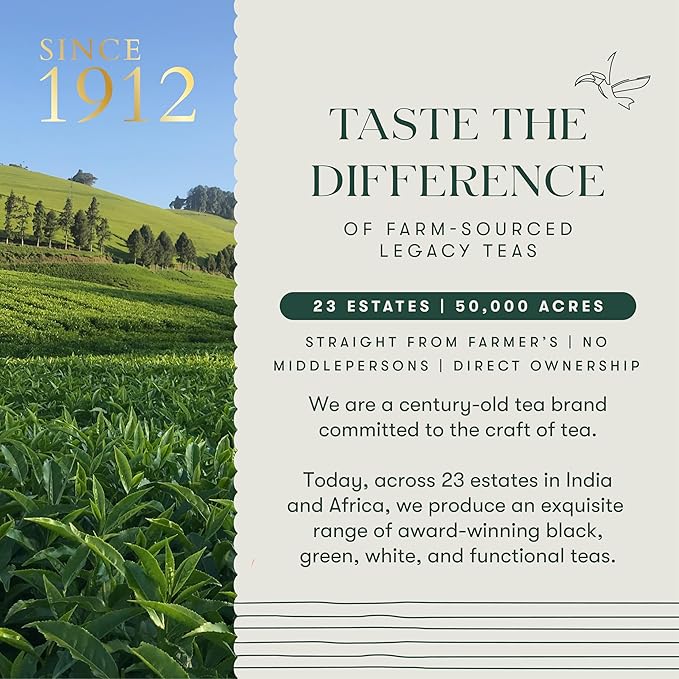 Luxmi Estates Midnight Bloom Organic Jasmine Tea (50 Tea Bags) Mildly Caffeinated Tea Bags For Relaxing, Calming, and Stress Relief, With Certified Organic Darjeeling Makaibari Green Tea
