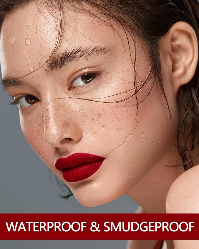 MAKI YIKA Red Lipstick for Women Color Stay Long Lasting Lipsticks, No Smudge Matte Liquid Lipstick Transferproof Cruelty-Free Lip Color |MVP-RED