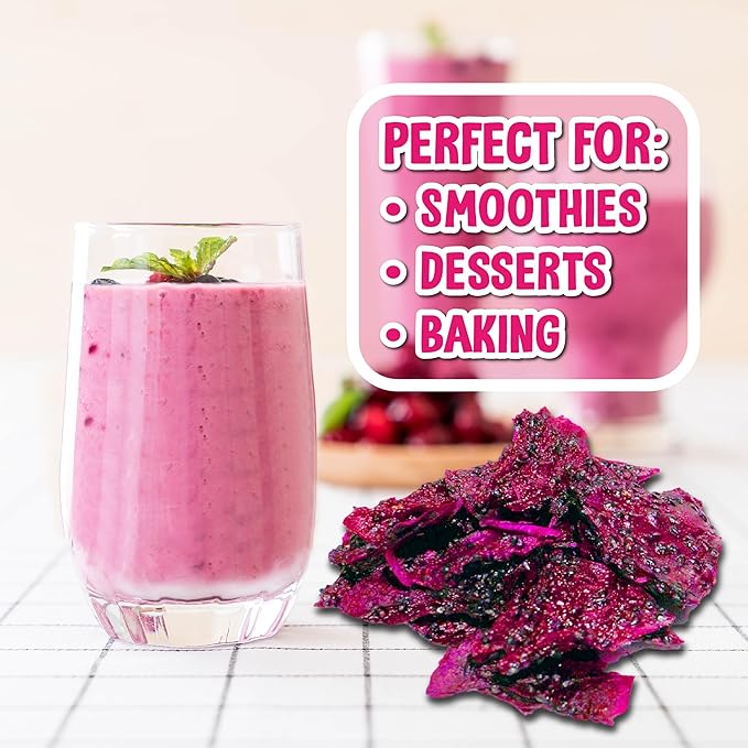 The Daily Good Soft-Dried Dragon Fruit Slices | All Natural Superfood Snacks for Adults & Kids | Healthy, Soft and Chewy | No Sugar Added or Preservatives, Gluten Free, Vegan (1.41 oz, Pack of 3)