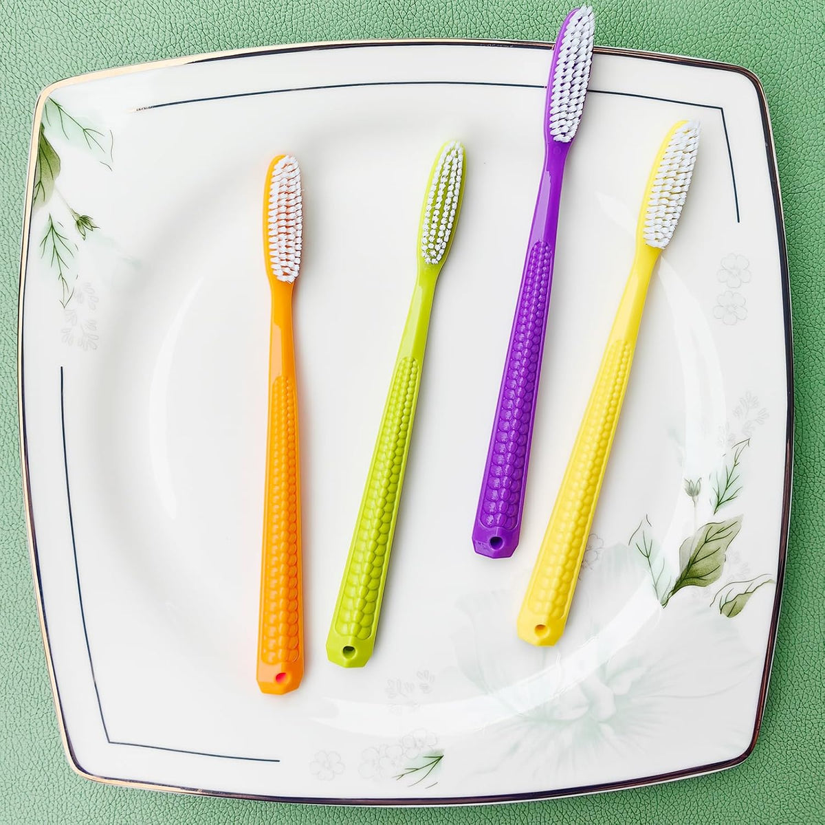 EasyHonor Huge Head, Big Giant Head Toothbrush, Hard & Firm bristles BPA Free for Proper Dental Care, White Hard Bristles.(8pcs)