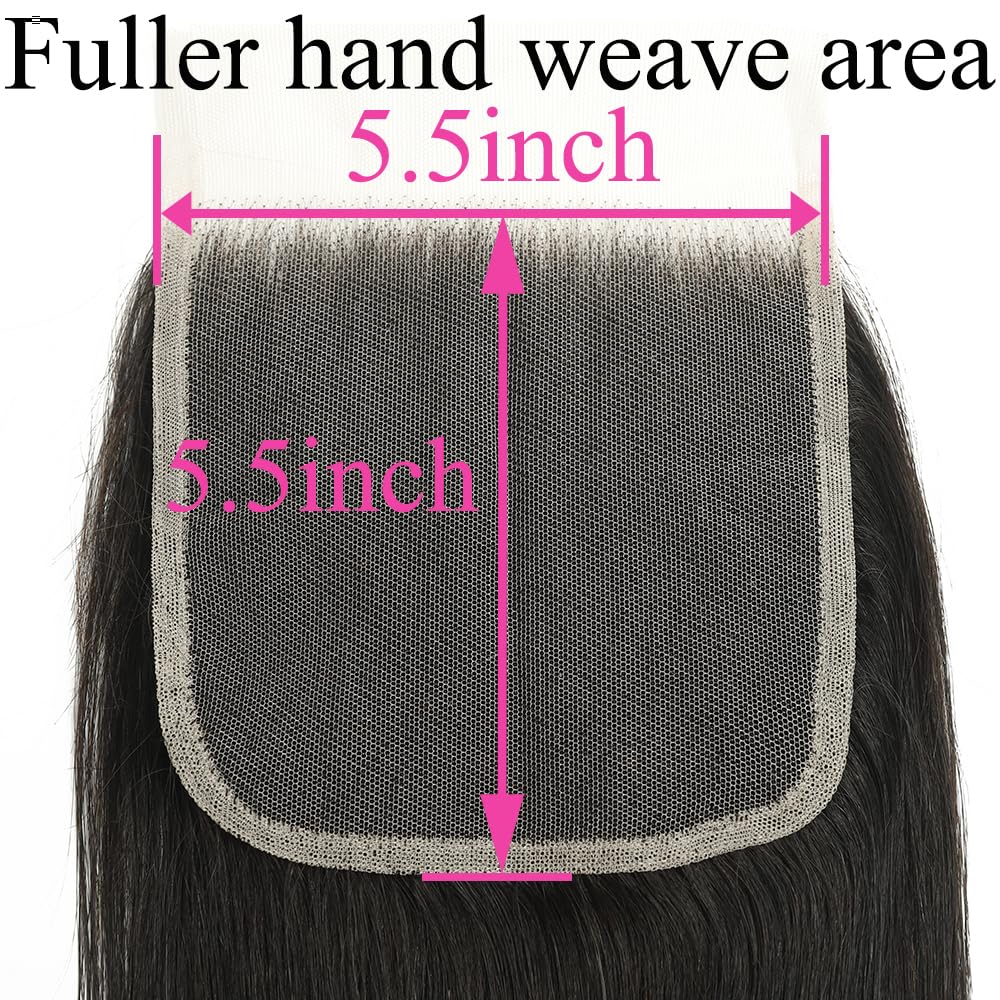5x5 HD Lace Closure Straight Transparent HD Lace Closure Free Part 18 Inch